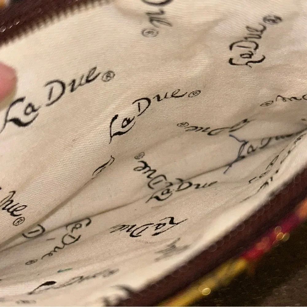 La Due Patchwork Zipper Closure Bag - Picture 6 of 8